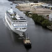 The MS Ambition docked in Govan provides 1,213 Ukrainian refugees with accommodation.