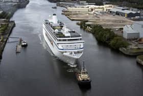 The MS Ambition docked in Govan provides 1,213 Ukrainian refugees with accommodation.
