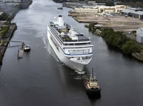 The MS Ambition docked in Govan provides 1,213 Ukrainian refugees with accommodation.