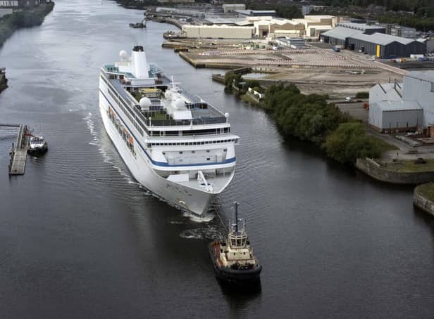 <p>The MS Ambition docked in Govan provides 1,213 Ukrainian refugees with accommodation.</p>