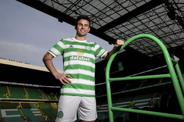 New Celtic signing Matt O'Riley is unveiled during a photocall at Celtic Park, on January 20, 2022, in Glasgow, Scotland. (Photo by Craig Williamson / SNS Group)