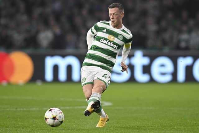 Celtic's Callum McGregor in Champions League action against Real Madrid last week.  (Photo by Rob Casey / SNS Group)