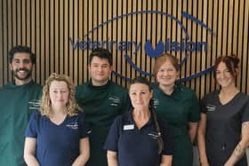The team from Veterinary Vision in Glasgow