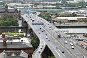 Kingston Bridge (Photo: Glasgow Motorway Archive).