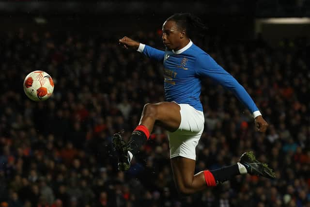 Rangers midfielder Joe Aribo has been in sparkling form for the Scottish champions in recent weeks. (Photo by Ian MacNicol/Getty Images)