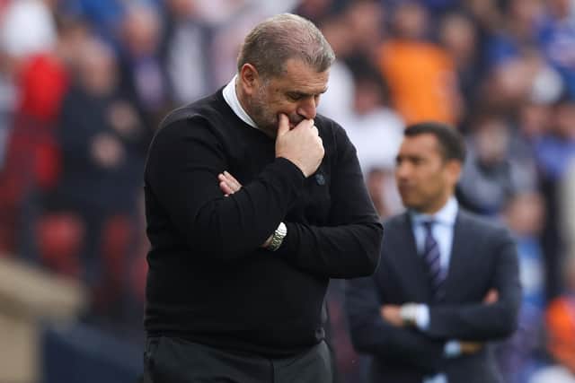 Celtic manager Ange Postecoglou on the Hampden touchline during the Scottish Cup semi-final defeat to Rangers. (Photo by Craig Williamson / SNS Group)