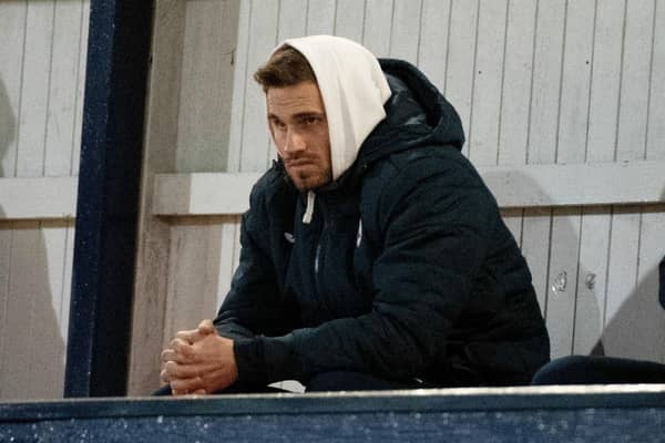 David Goodwillie at a Raith Rovers match. Image: Euan Cherry/SNS Group.