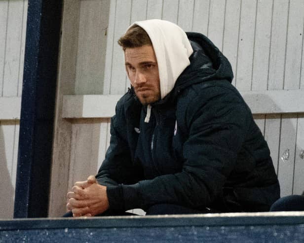 David Goodwillie at a Raith Rovers match. Image: Euan Cherry/SNS Group.