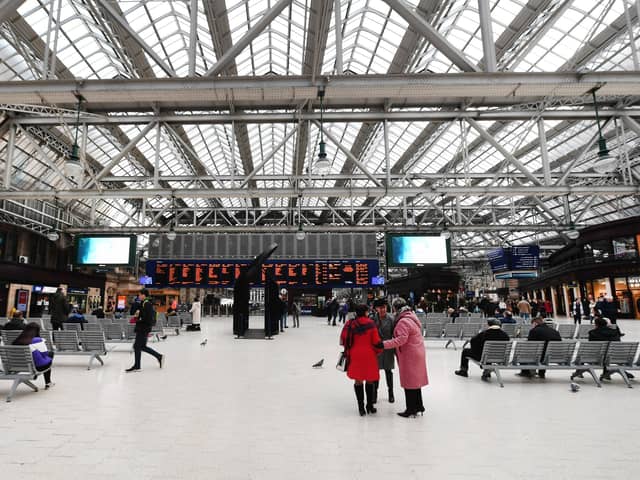  Glasgow Central was the most-used station in the year to March. Picture: John Devlin