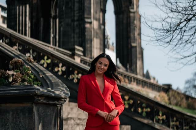 The model and presenter placed second in last year's competition