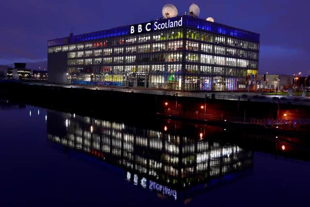 A general view of the BBC Scotland headquarters at Pacific Quay in Glasgow. Picture: Jeff J Mitchell/Getty Images