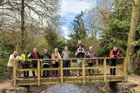 The horticultural volunteer team from CCI have been helping out planting trees.