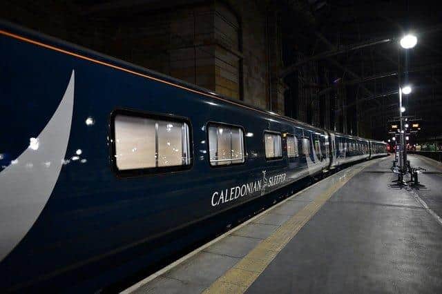 The Caledonian Sleeper service due for London remained at Glasgow Central station overnight on Tuesday. Picture: NationalWorld