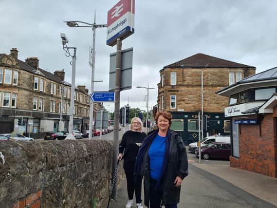 Amy Callaghan MP and Rona Mackay MSP have been touring Bishopbriggs town centre