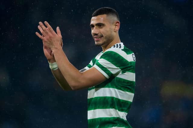 Celtic's Giorgos Giakoumakis is still set for a switch to MLS outfit Atlanta United. (Photo by Craig Foy / SNS Group)