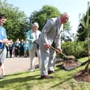 Prince Charles mooted the idea for a maze when he visited Castlebank Park in June 2019.