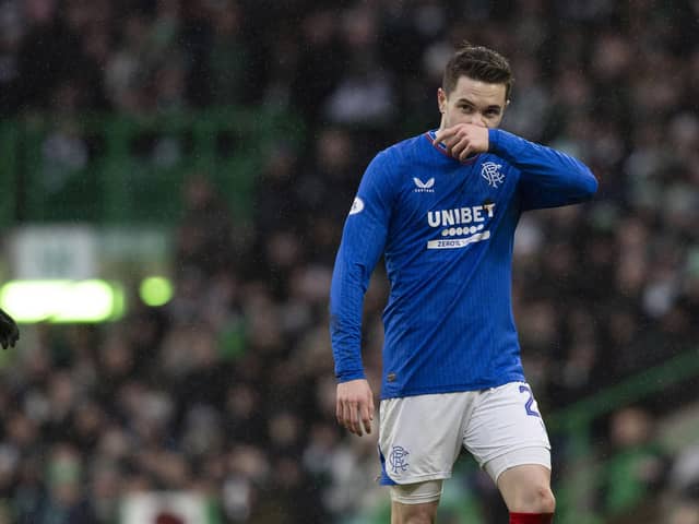 Scott Wright came on as a sub during Rangers' 2-1 defeat by Celtic.