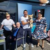 97-year-old WW2 Royal Navy veteran, Edwin Dale joined the "Anyone for Tea" tour to celebrate the Queen's Platinum Jubilee