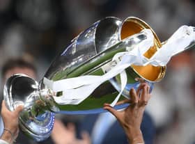 Real Madrid are the current holders of the Champions league trophy following their win over Liverpool in Paris last season. (Photo by FRANCK FIFE/AFP via Getty Images)
