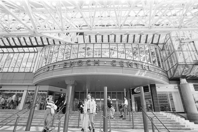 Exterior of the St Enoch Centre, May 1990.