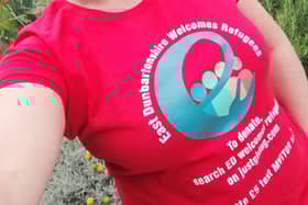 Laura Lamb a volunteer with East Dunbartonshire Welcomes Refugees