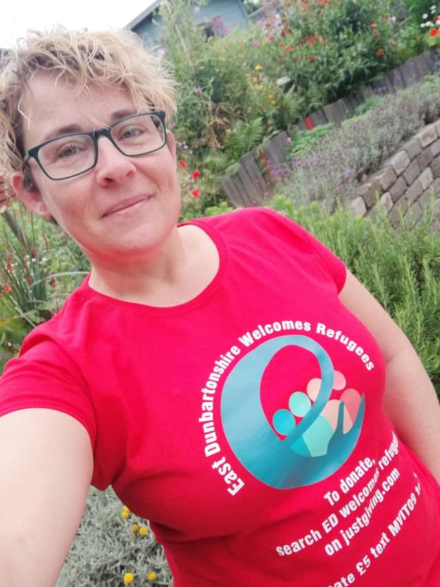 Laura Lamb a volunteer with East Dunbartonshire Welcomes Refugees