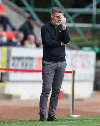Graham Alexander was mystified that Rangers' goal was allowed to stand (Pic by Ian McFadyen)