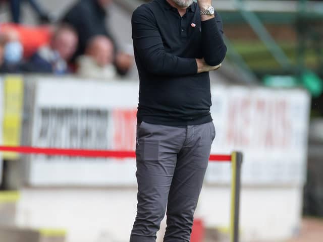 Graham Alexander was mystified that Rangers' goal was allowed to stand (Pic by Ian McFadyen)