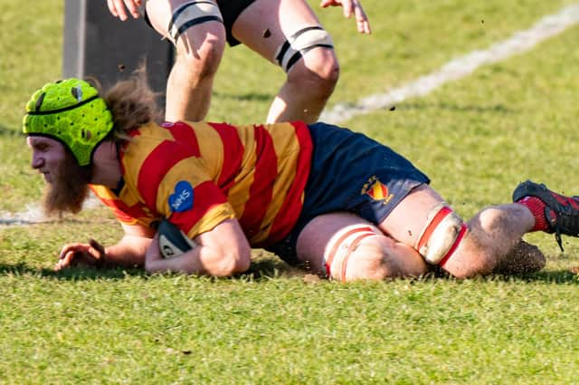 Donald Morrison grabbed a try for West (picture by John Cameron)