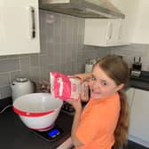 Madison Dickson baking for charity