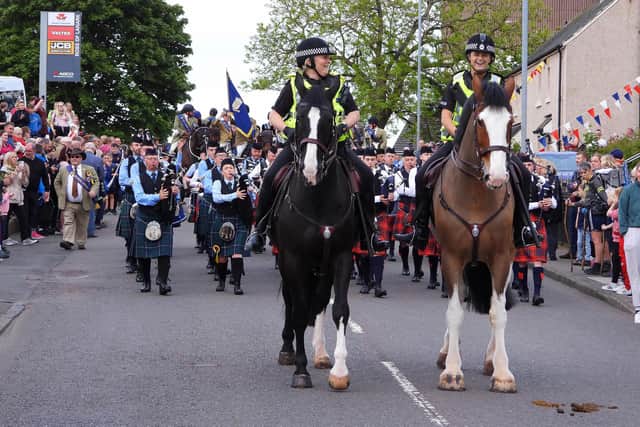 Mounted police officers loved taking part in the occasion too!