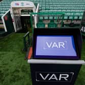 The VAR monitor at Easter Road. (Photo by Ross Parker / SNS Group)