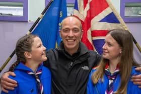 Michael Walne is rightly proud of his two girls, Katy (left) and Abbie who proved to be real lifesavers on holiday last year.