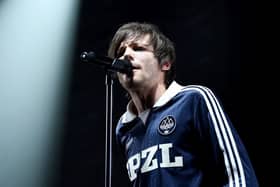 Louis Tomlinson performs on stage during Free Radio Hits Live in Birmingham. (Pic credit: Jeff Spicer / Getty Images)