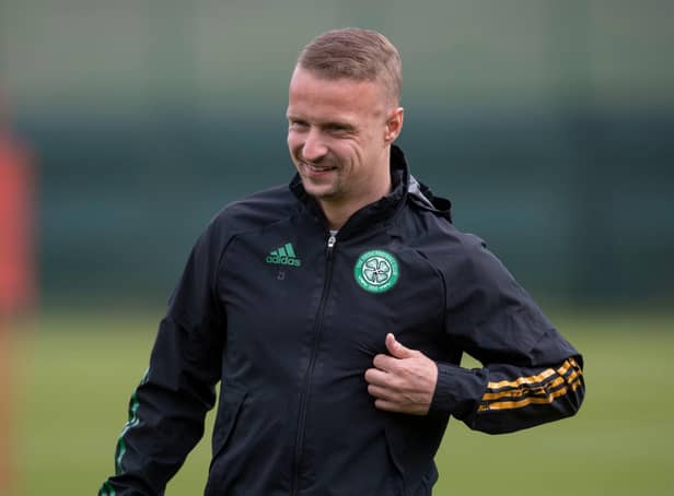 <p>Celtic striker Leigh Griffiths is back in training. Picture: SNS</p>