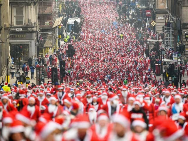 Glasgow's annual Santa Dash will take place at Glasgow Green on Sunday December, 10 