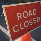 Road closed sign 