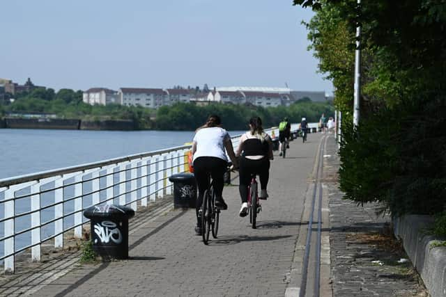 The cycle route is expected to be closed because of its proximity to the SEC where the Cop26 summit is being held. Picture: John Devlin