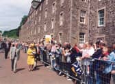 The Queen was warmly welcomed to New Lanark in 2000.