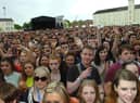 Enjoying The Saturday's performance at BBC Radio 1's Big Weekend. (2805PG35)