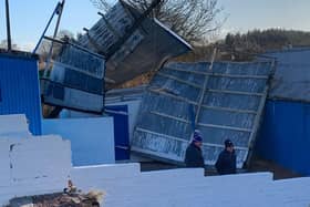 Some of the destruction left behind at Moor Park in the aftermath of Storm Arwen (Pic by George Reid)