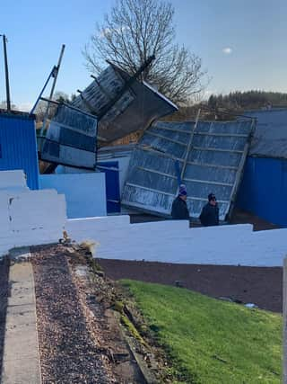 Some of the destruction left behind at Moor Park in the aftermath of Storm Arwen (Pic by George Reid)