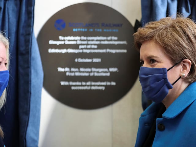 First Minister Nicola Sturgeon opened the new look station.