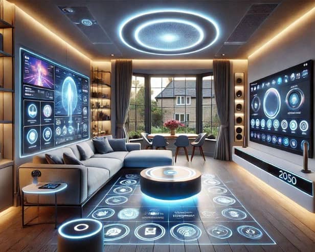 Living room - Interactive projections will transform how we entertain & relax in our homes (pictured)