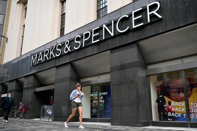 Marks & Spencers on Sauchiehall Street on August 18, 2020 in Glasgow