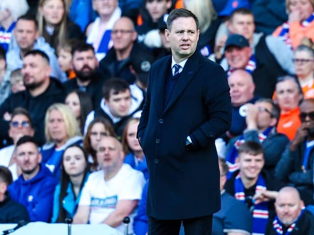 Rangers manager Michael Beale is hoping to add a striker as part of the summer rebuild.  (Photo by Ross MacDonald / SNS Group)