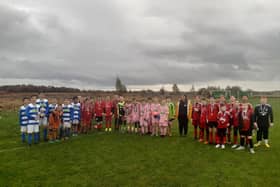 The teams who took part in the fundraiser