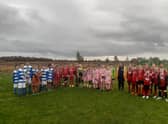 The teams who took part in the fundraiser