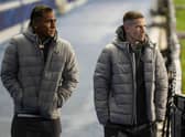 Rangers' Alfredo Morelos, left, and Ryan Kent are out of contract in the summer.