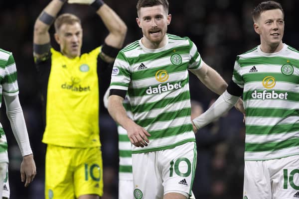 Celtic's Anthony Ralston at full time during a Premier Sports Cup semi-final match between Celtic and St Johnstone at Hampden Park, on November 20, 2021, in Glasgow, Scotland. (Photo by Alan Harvey / SNS Group)
